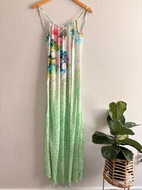 SOLD

Free People Tropical Print Green Bohemian Floral Maxi Dress XS